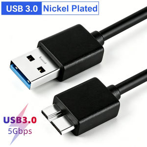 QGeeM USB 3.0 A / Type C to Micro B Cable 5Gbps Cables For External Hard Drive Disk HDD SSD MacBook Samsung Laptops 3A Data Cord