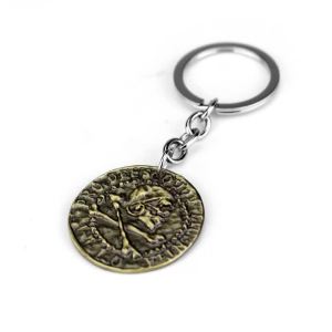 Uncharted 4 Necklace Nathan Drake Cosplay Ring Leather Code Vintage Engraving Pendant Jewelry Props
