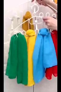 2/3/5pcs Non-slip Space Saving Plastic Closet Organizer Clothes Underwear Hangers Multi-port Support Hangers