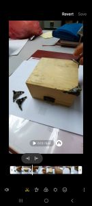 4pcs/ Set Kotak Barang Kemas Gangsa Antik Hiasan untuk Pelindung Sudut Kaki Kaki Sarung/ 4pcs/ Set Decorative Antique Bronze Jewellery Box for Case Feet Leg Corner Protector