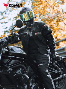 Duhuan Motorcycle Riding Suit Rally Set Motorcycle Clothing Waterproof Anti-fall Four Seasons Commuting Simulation Race Knight Equipment