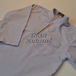 Jubah anak laki laki ALIFA usia 7-14 tahun motif zipper mewah dan elegant