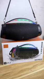 ( SALE 50% ) Loa Bluetooth Cao Cấp Boombox 4 Âm Thanh Siêu Bass Cực Mạnh Chống Nước IPX7Tương Thích Điện Thoại Máy Tính LapTop TiVi Pin Khủng