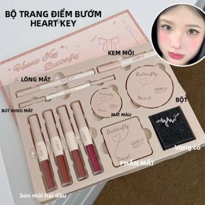Bộ Trang Điểm Phấn Má Hồng Hình Trái Tim Hình Bướm Kèm Vòng Cổ Phiên Bản Giới Hạn Quà Tặng Dành Cho Nữ