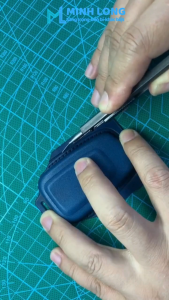 Bao Da Chìa Khoá Ô Tô KIA-C5 Kia Sedona Smartkey 5 Nút Bấm Bao Da Ép Form May Thủ Công BH 12T Handmade