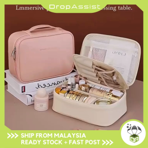 DROPASSIST 2345 Travel Cosmetic Storage Organizer Pouch Makeup Bag Beg Kosmetik Mekap Toiletries Mudah Bawa
