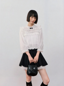 AIVEI | Youthful Lolita Ruffled Chiffon Blouse