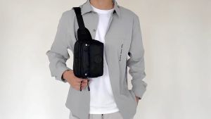 STAY YONG S8234 New Outdoor Mens Waist Belt Crossbody Bag sling bag canvas belt bag for men 8234