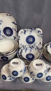 BỘ PHÚC Chén tô dĩa lẻ món- bộ bàn ăn (chén ăn cơm tô 2 loại 3 size dĩa 6 size)