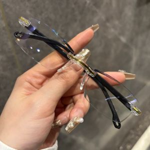 Borderless Integrated Resin Ultra Light Fashion Glasses for Both Men and Women