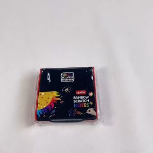Hộp 100 tấm tranh cạo đen size 9x9cm tự do sáng tạo