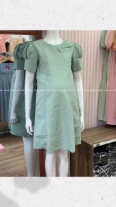 Đầm bầu đi tiệc đi chơi thiết kế có size (HANNA 40-80kg) đầm bầu dành cho các bầu thích mặc ngắn vải cao cấp không nhăn có túi