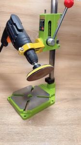 Stand Dudukan Bor / Drill Stand Stand Mesin Bor Tangan Stand Drill Alumunium Base Dudukan Mesin Bor Tangan Menjadi Bor Duduk