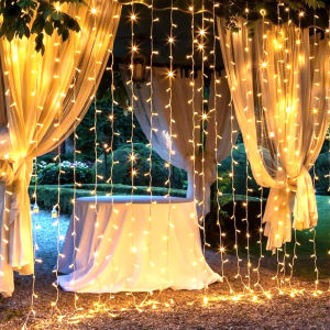 OSIDEN | LED Curtain Light String 220V Holiday Curtain Garland Lights Indoor Outdoor Room Christmas Decoration Fairy Lights