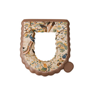 ZUNMOS | Retro Style Toilet Seat Cover All Seasons Adhesive Waterproof