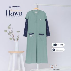 HAWA DAILY DRESS AMMARKIDS BAJU GAMIS KAOS ANAK PEREMPUAN TANGGUNG DRESS MUSLIM ANAK TERBARU KEKINIAN USIA 4-12 TAHUN KUALITAS PREMIUM