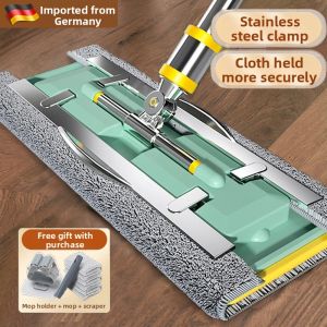 Hands-Free Cleaning Flat Mop for Tiles and Wood Floors