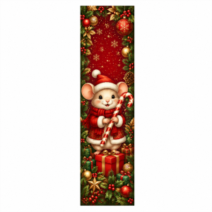Thảm Trải Sàn VIKAMA Flannel Dòng Sản Phẩm Giáng Sinh Dành Cho Nhà Bếp Hành Lang Cầu Thang Lối Vào - Thảm Polyester Chống Thấm Nước Chống Phai Màu