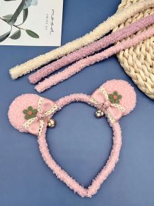 Handmade DIY Dễ Thương Gấu Bông Băng Đô Sang Trọng Vỏ Bọc Tóc Mùa Thu Mùa Đông Phiên Bản Đáng Yêu Phong Cách Hàn Quốc Bộ Chất Liệu Phụ Kiện Tóc