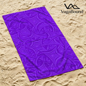Purple Swirl Tangle Quick Drying Beach Towels Ultra Lightweight Fast-drying Super Absorbent It is a must-have item for summer