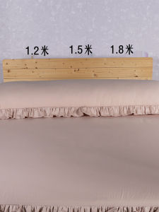 Pure Cotton Long Zipper Style Pillowcase Princess Single Color Lace Trim Double Size Extra Length 1.5 Meters Full Cotton Pillow Cover