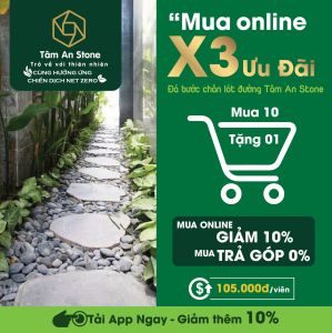 ĐÁ BƯỚC DẠO TÂM AN STONE 35X40X3CM