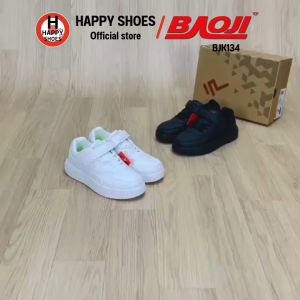 [🥇บาโอจิแท้100%🔢ไซส์33-37🆓ฟรี...ถุงเท้า 1 คู่] BAOJI รุ่น BJK134 รองเท้าผ้าใบเด็ก รองเท้ากีฬาเด็ก รองเท้าวิ่งเด็ก พื้นนุ่ม หนังนุ่ม สบายเท้า