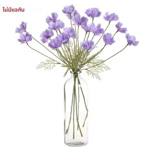 1/3 ชิ้นประดิษฐ์ดอกไม้ช่อดอกไม้ 60 เซนติเมตร 4 หัวดอกไม้ปลอมสําหรับตกแต่งบ้านสวนงานแต่งงานตกแต่งดอกไม้อุปกรณ์เสริม