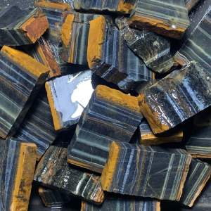 Batu Tiger Eye Biru / Bahan Lempengan Tiger Eye Biru Super Hq