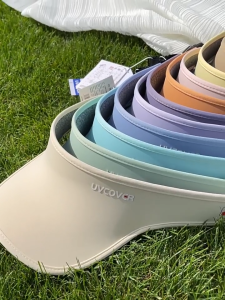 Foldable Wide Brim UV Sun Hat Sunscreen Hat Outdoor Summer Plain Ladies Women Woman Visor Cap Sports Beach Hat