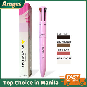 4 In 1 Eyebrow Pencil Waterproof Drawing Eye Brow Easy Color Sweat Proof Makeup Tool Long Lasting Multi-Functional