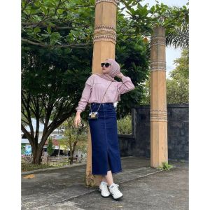 Rok jeans termurah :Rok wanita cantik : Rok longar nyaman :rok maxi wanita modis