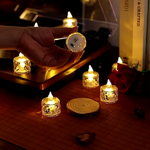 (Free battery) LED Swinging Candles Flameless Candle Night Lights Party Wedding Birthday Decoration