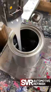 สีพ่นรถยนต์ 2k สีดำเงา สีสเปรย์ สีพ่นโครงมอเตอร์ไซค์ สีพ่นอุตสาหกรรม Svrpaint