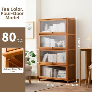 Child-Friendly Multi-Layer Wooden Shelf