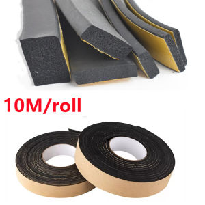 Self Adhesive Sponge Seal Strip EPDM Rubber Black Foam Strong Single-sided Adhesive Tape Soundproof Window Door Seal Strip