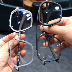 WDS Kacamata Hitam Anti Blue Light Anti Radiasi Blue Ray Bahan Metal Bentuk Bulat Oval Square untuk Pria dan Wanita K16 8115