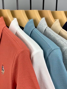 Polo Shirt Pria baju kemeja pria lengan pendek kaos kerah pria premium Baju Kaos bordir Atasan Pria Fashionable Kaos Oversize Pria