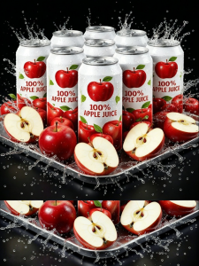 green apple 100% Pure Non-concentrated No-added Zero-fat Akusu Apple Juice