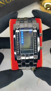 Jam Tangan Pria Digital LED Asli Tahan Air Premium Original Stainless Steel Titanium Anti Gores New Model Terbaru Quartz Analog Formal Aksesoris Arloji Mens Watches Kaca Tebal Tahan Gores Kasual Bisnis Sport Cowok Bergaya Keren Kekinian -JF25