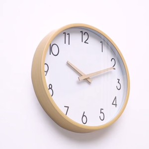 🇲🇾 Ready Stock Muji Wooden Style Minimalist Wall Clock Silent Quartz Home Living Room Decor Jam Dinding Rumah 无印风格简约挂钟时钟