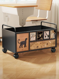 evesigar | Student Classroom Mobile Book Storage Box with Wheels