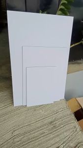 แผ่นป้าย พลาสวูด สีขาว ผิวเรียบ ความหนา 5 มิลลิเมตร ขนาด A2(40x60 ซม.) A3 A4 แผ่นพลาสวูด เหมาะสำหรับ งานตกแต่ง สามารถทำสีได้ ทนแดด ทนฝน งานดี