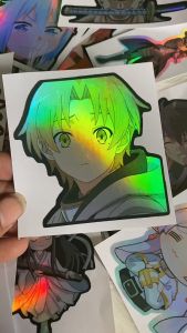 Stiker Hologram Greyrat Ukuran 8 Cm