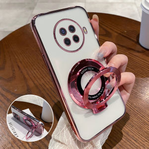 Oppo Ace2 Silicone Phone Case Full Cover Anti-Fall Transparent Protective Shell for Women Luxury Sensation 5G Compatible