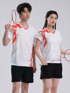 [Chongwei Sports] In Stock 2025 New Pro Badminton Jersey Shirts Quick Dry Tournament Training Wear Custom Logo Printing 229