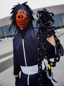 Red Night Blade with Earth Mask Cos Costume Naruto Killing Night Male Cosplay Itachi Uchiha Role
