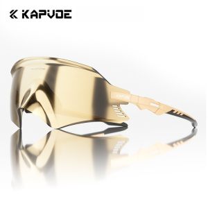 2025 Kapvoe Sport Sunglasses Road Bike Mountain Bicycle Cycl Glasses Riding Goggle Sports Eyewear for Man Women Cycling Glasses