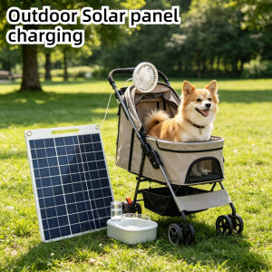 15W Fast Charging Solar Panel Charger Dual USB 5V Waterproof Portable Solar Power for Camping Hiking Travel Outdoor Emergency