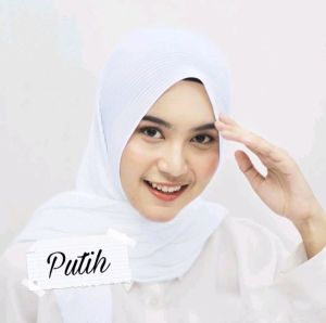 PASMINA PLISKET FULL LIDI TANPA LIPATAN PANJANG & LEBAR 175 CM X 75 CM BAHAN SERUTY BABYDOLL FULL PRISKET LIDI / HIJAB Style
